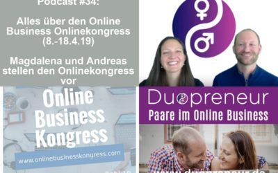 Folge 34 vom Duopreneur-Podcast: Alles über den Online Business Onlinekongress (8.-18.4.19)